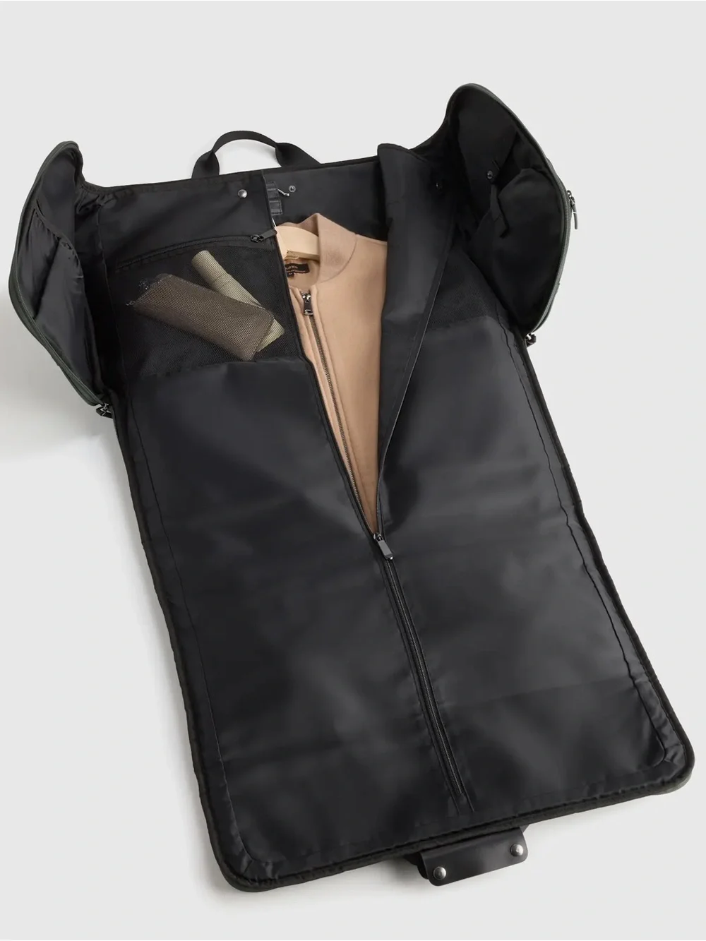 Quince Voyage Nylon Garment Duffle Dark Green NWT 2in1 Carry On Travel Bag